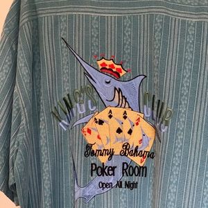 Tommy Bahama Green Panel Short Sleeved Shirt XL